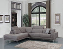 Sectionals Grey Sectional - 117" X 50" X 30" Gray LAF Sectional HomeRoots