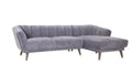 Sectionals Grey Sectional - 98" X 60" X 30" Gray Polyester Raf Sectional HomeRoots
