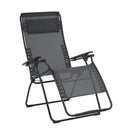 Sectionals Reclining Sectional Zero Gravity Recliner Black Steel Frame Obsidian Duo Fabric 600 HomeRoots