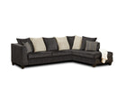 Sectionals Sectionals For Sale - 190" X 77" X 37" Osaka Charcoal 100% Polyester Sectional HomeRoots