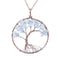 SEDmart 7 Chakra Tree Of Life Pendant Necklace Copper Crystal Natural Stone Necklace Women Christmas Gift-Aquamarine-JadeMoghul Inc.