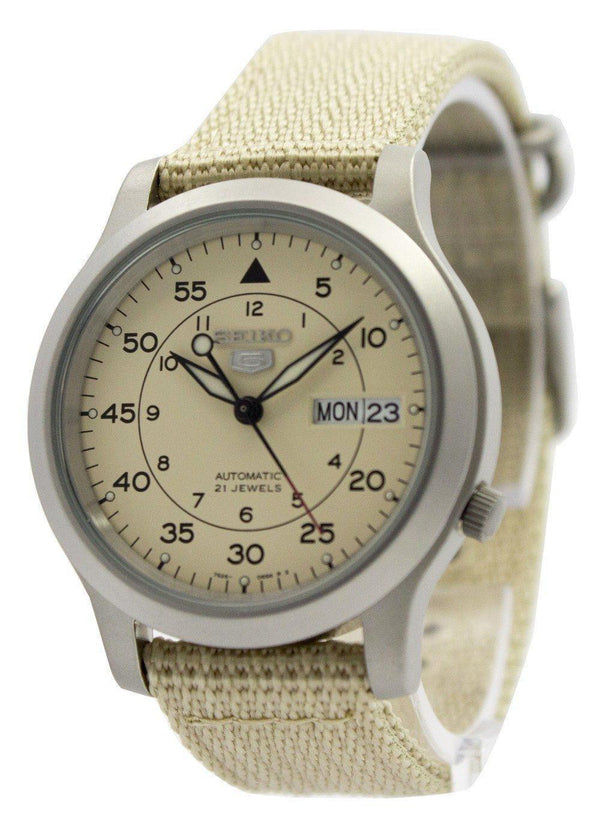 Seiko 5 Military Automatic Nylon Strap SNK803K2 Men's Watch-Branded Watches-JadeMoghul Inc.