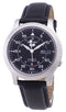 Seiko 5 Military SNK809K2-SS3 Automatic Black Leather Strap Men's Watch-Branded Watches-Blue-JadeMoghul Inc.