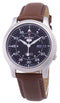 Seiko 5 Military SNK809K2-SS5 Automatic Brown Leather Strap Men's Watch-Branded Watches-Black-JadeMoghul Inc.