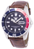 Seiko 5 Sports Automatic Ratio Brown Leather SNZF15K1-LS7 Men's Watch-Branded Watches-Black-JadeMoghul Inc.