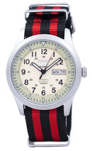 Seiko 5 Sports Military Automatic Japan Made NATO Strap SNZG07J1-NATO3 Men's Watch-Branded Watches-Blue-JadeMoghul Inc.