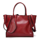 SEVEN SKIN Brand Fashion Women Solid Leather Bags Female Shoulder Bags Women Handbag Large Capacity Tote Bag 2017 New Designer AExp