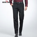 Seven7 Brand 2017 New Men's Suit Pants Comfort Formal Pants High Quality Business Trousers Men's Casual Business pant 111B70060-Black-34-JadeMoghul Inc.