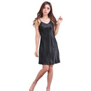 Sexy Night Dress Women Spaghetti Strap Silk Sleeveless Night Gown