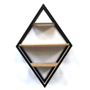 Shelf Black Shelf - Diamond Shelf Wall Decor HomeRoots