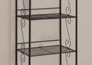 Shelf Book Shelfs - 15'.25" x 22" x 70" Brown, Metal, Shelf - Bookcase HomeRoots