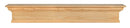 Shelf Fireplace Shelf - 48" Sophisticated Unfinished Pine Wood Mantel Shelf HomeRoots