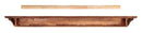 Shelf Fireplace Shelf - 60" Elegant Antique Wood Mantel Shelf HomeRoots