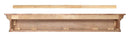 Shelf Fireplace Shelf - 60" Elegant Taos Pinewood Mantel Shelf HomeRoots