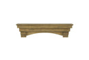 Shelf Fireplace Shelf - 72" Classic Dune Pine Wood Mantel Shelf HomeRoots