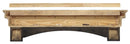 Shelf Fireplace Shelf - 72" Classic Espresso Pine Wood Mantel Shelf HomeRoots