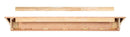 Shelf Fireplace Shelf - 72" Elegant Unfinished Wood Mantel Shelf HomeRoots