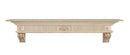 Shelf Fireplace Shelf - 72" Unfinished Wood Mantel Shelf HomeRoots
