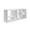 Shelf Media Shelf - 29.93" X 15.56" X 72.05" Shelving and Media Stand in High Gloss White HomeRoots
