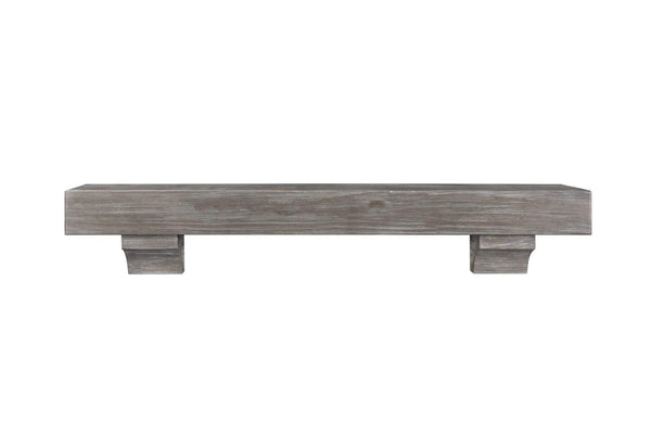Shelf Shelf Decor Ideas - 48" Elegant Cottage Grey Distressed Pine Wood Mantel Shelf HomeRoots