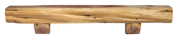 Shelf Shelf Decor Ideas - 60" Modern Natural Eastern Red Cedar Mantel Shelf with a Corbel Bracket HomeRoots
