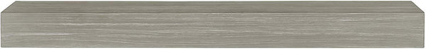 Shelf Shelf Decor Ideas - 60" Non-Combustible Gray wash Fiberglass and Cement Aggregate Mantel Shelf HomeRoots