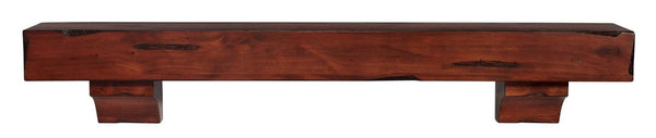 Shelf Shelf Decor Ideas - 60" Sophisticated Rustic Cherry Distressed Pine Wood Mantel Shelf HomeRoots