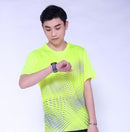 Shirts Badminton short sleeves Clothes,polyester table tennis T Shirt,Trainning tennis t-shirts,breathable ping pong Jersey Blue AExp