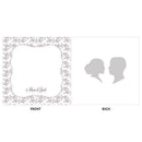 Silhouette Engraved Personalised Acrylic Block Cake Topper (Pack of 1)-Wedding Cake Toppers-JadeMoghul Inc.