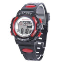 Silicone Band LED Digital Quartz Watch-Red-JadeMoghul Inc.