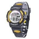 Silicone Band LED Digital Quartz Watch-Yellow-JadeMoghul Inc.