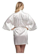 Silk Bridesmaid Robe - Women Short Satin Robes - Sleepwear AExp