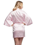 Silk Bridesmaid Robe - Women Short Satin Robes - Sleepwear AExp