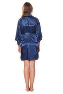 Silk Bridesmaid Robe - Women Short Satin Robes - Sleepwear AExp