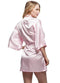 Silk Bridesmaid Robe - Women Short Satin Robes - Sleepwear-As the photo show 17-S-JadeMoghul Inc.
