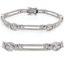 Bangle Bracelet LO1393 Rhodium Brass Bracelet with AAA Grade CZ