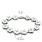 Silver Bracelets Bangle Bracelet LO2019 Matte Rhodium & Rhodium Brass Bracelet with CZ Alamode Fashion Jewelry Outlet