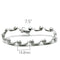 Silver Bracelets Bangle Bracelet LO2023 Matte Rhodium & Rhodium Brass Bracelet Alamode Fashion Jewelry Outlet