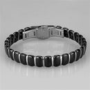 Bracelet For Girls 3W995 Stainless Steel Bracelet with Ceramic in Jet