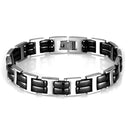 Bracelet For Girls 3W996 Stainless Steel Bracelet with Ceramic in Jet