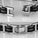 Bracelet For Girls 3W996 Stainless Steel Bracelet with Ceramic in Jet