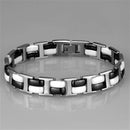 Bracelet For Girls 3W998 Stainless Steel Bracelet with Ceramic in Jet