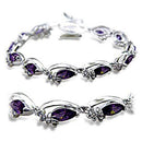 Bracelet For Girls 415701 Rhodium Brass Bracelet with AAA Grade CZ
