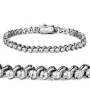 Bracelet For Girls 47203 Rhodium Brass Bracelet with AAA Grade CZ