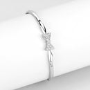 Crystal Bracelets LO4742 Rhodium Brass Bracelet with Top Grade Crystal