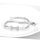 Crystal Bracelets LO4742 Rhodium Brass Bracelet with Top Grade Crystal