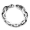 Silver Bracelets Cute Bracelets 3W1008 Stainless Steel Bracelet with Ceramic in White Alamode Fashion Jewelry Outlet