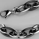 Silver Bracelets Cute Bracelets 3W1009 Stainless Steel Bracelet with Ceramic in Jet Alamode Fashion Jewelry Outlet