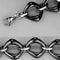 Silver Bracelets Cute Bracelets 3W1013 Stainless Steel Bracelet with Ceramic in Jet Alamode Fashion Jewelry Outlet