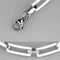 Silver Bracelets Cute Bracelets 3W1016 Stainless Steel Bracelet with Ceramic in White Alamode Fashion Jewelry Outlet